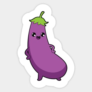 Eggplant Sticker